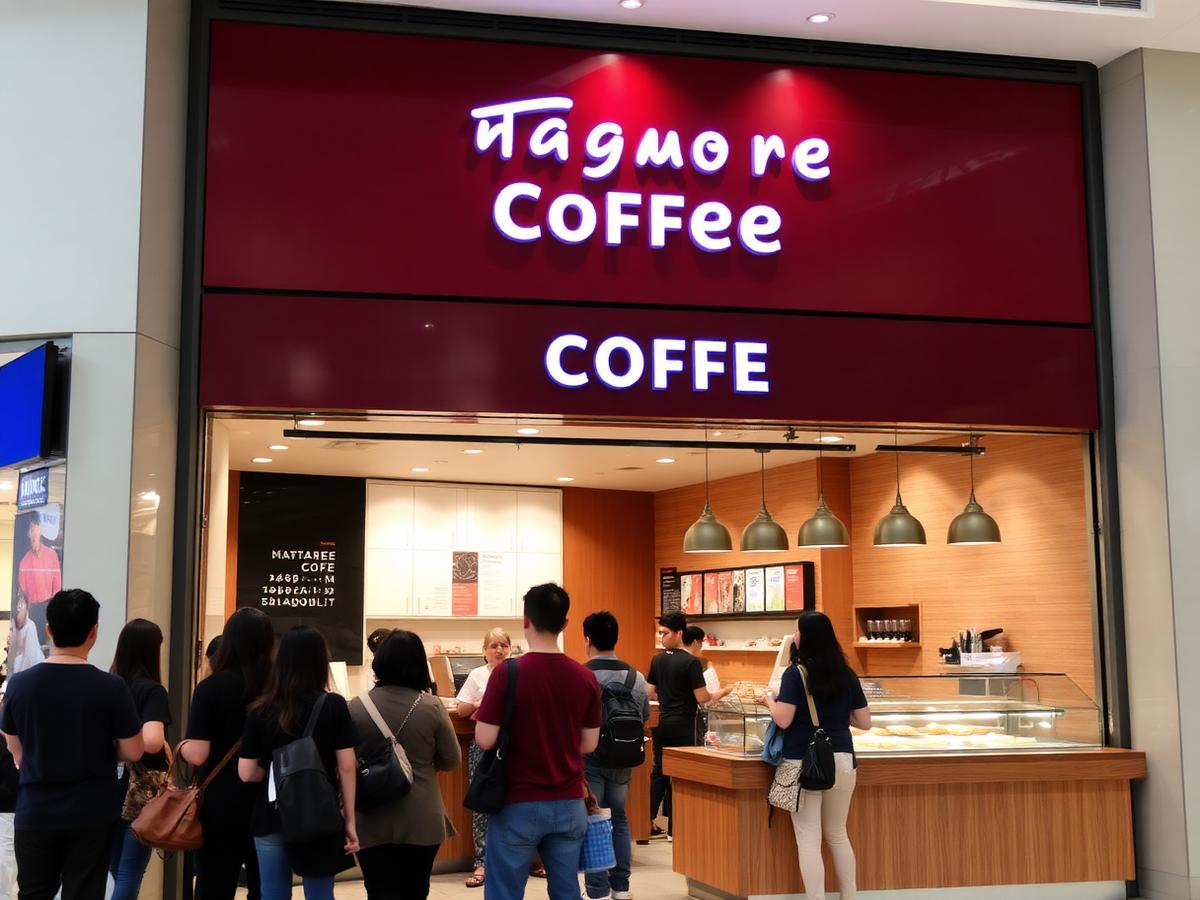Toast Box outlet storefront in a mall